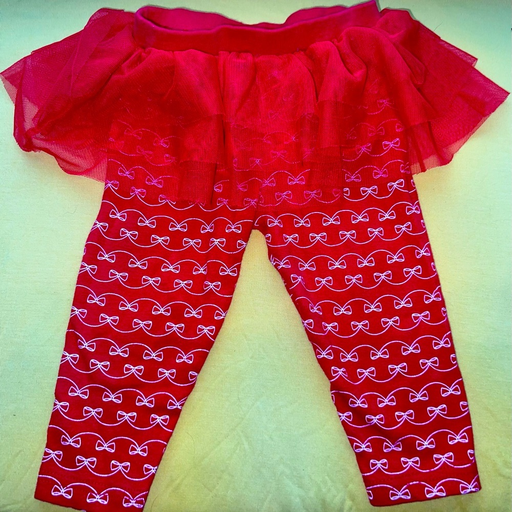 Carters baby girl tutu leggings 6m